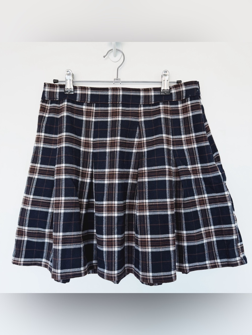 Hollister Ultra High-Rise Pleated Plaid Mini Skirt